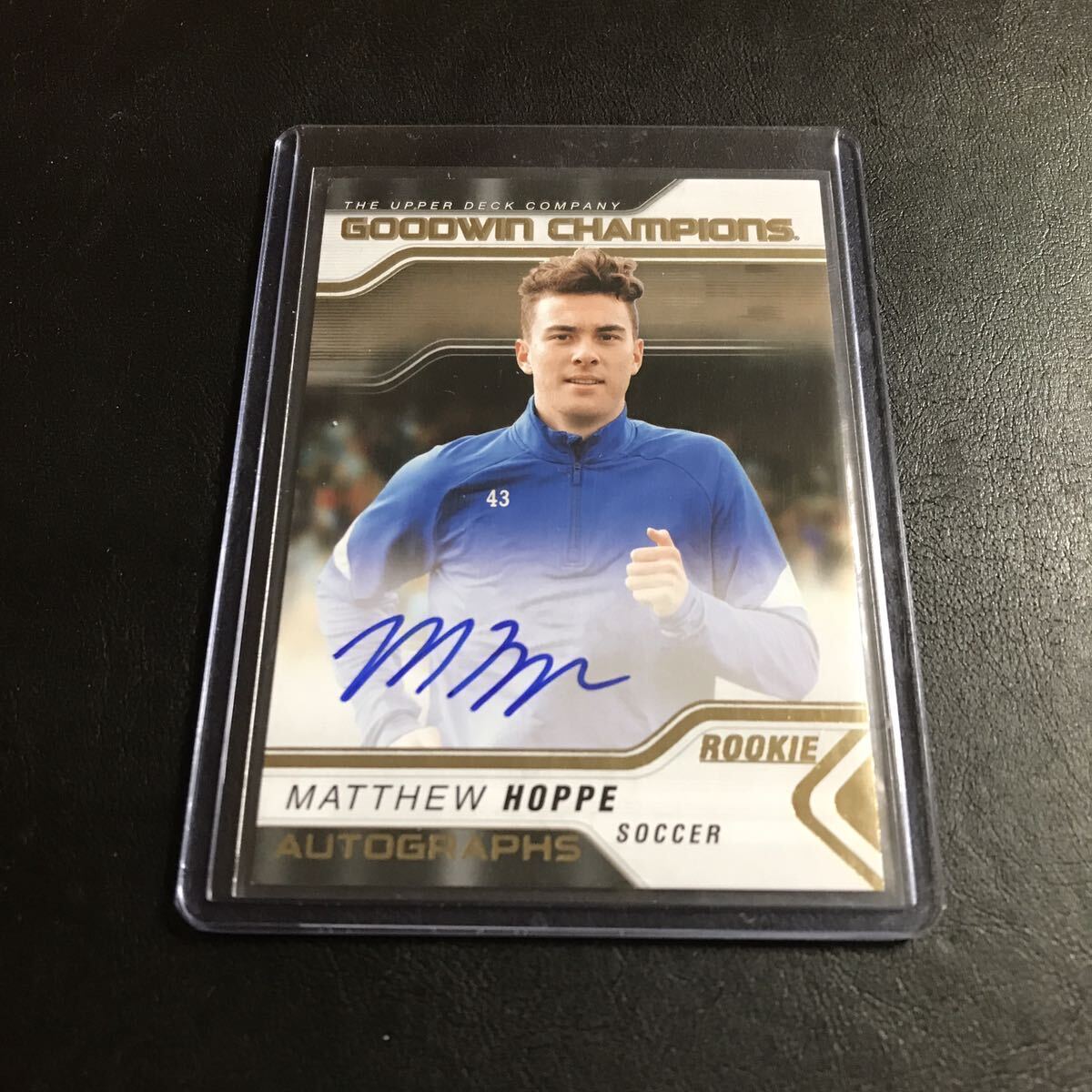 (RC) Matthew Hoppe / 2023 Upper Deck Goodwin Champions on-card auto 直書きサインカード ルーキー マシュー・ホッペ アメリカ代表_画像1