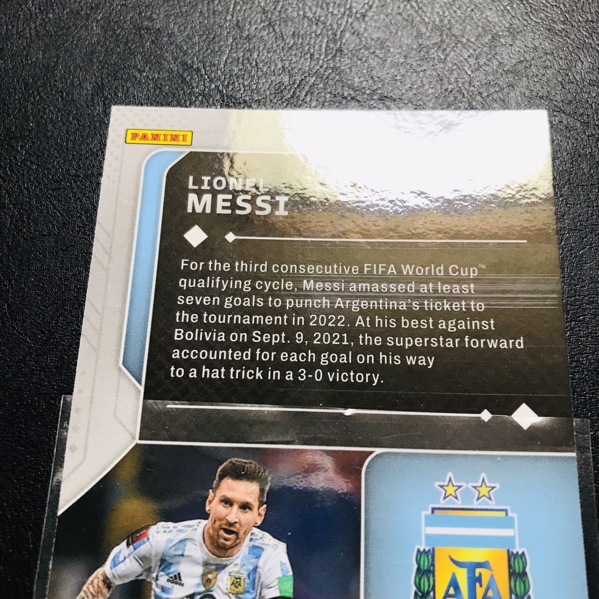 Lionel Messi / 2022 PANINI PRIZM WORLD CUP SOCCER / Scorers Club インサートカード メッシ アルゼンチン代表 バルセロナ PSGの画像2