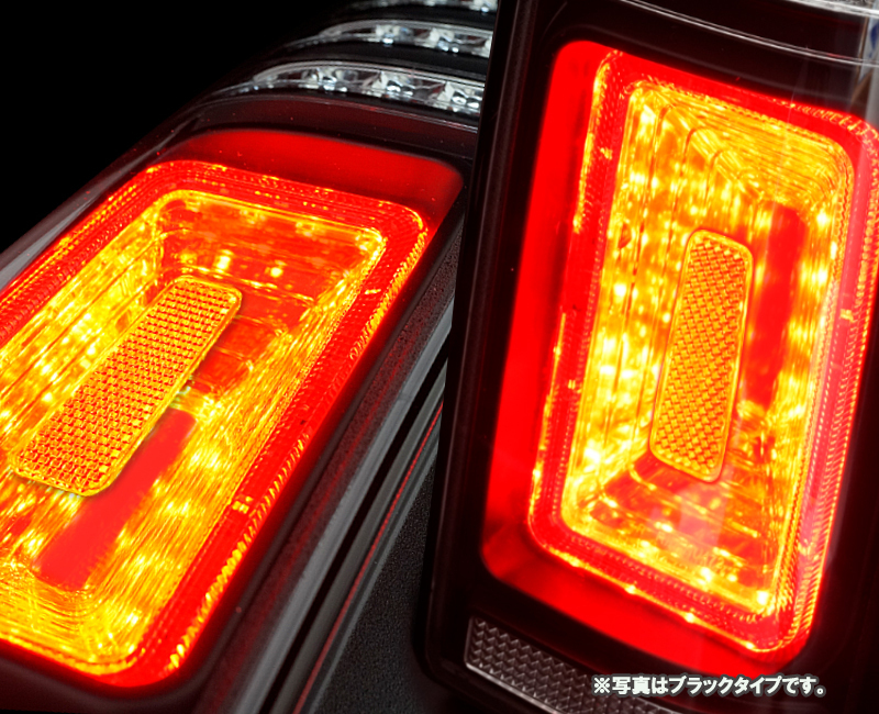 NEW JB23W ジムニー LEDテールV2 クリスタルアイ 1型～10型用 シーケンシャル JIMNY/アドヴェンチャー 社外品 新品左右セット スモーク_画像3