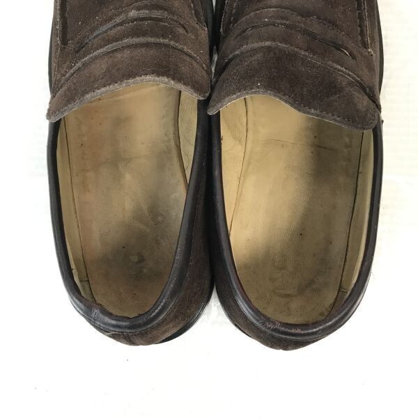 80s-90s?/Vintage★グッチ/GUCCI★スエード本革/ローファ/モカシン【40.5E/25.5/茶/BROWN】スリッポン/ビジネス/dress shoes◆pD-108_画像7