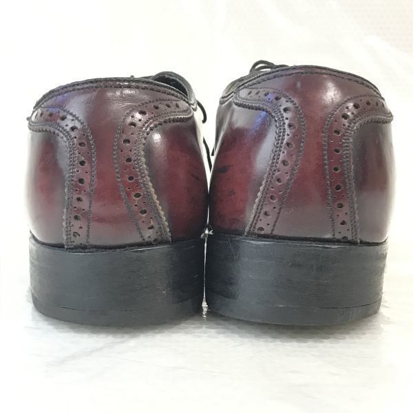 80s/Vintage★フローシャイム/FLORSHEIM Royal Imperial★サドルシューズ【10.5B/27.0-28.0/バーガンディ】黄窓/緑糸/Oxford shoes◆pi-182_画像3