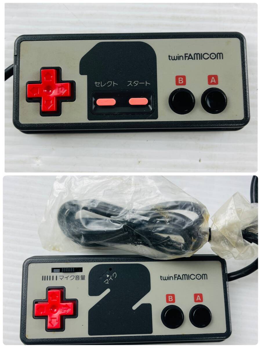 03 [ электризация OK/ рабочее состояние подтверждено ] sharp FC twin Famicom AN-500B корпус контроллер адаптор чёрный черный наружная коробка twin famicom
