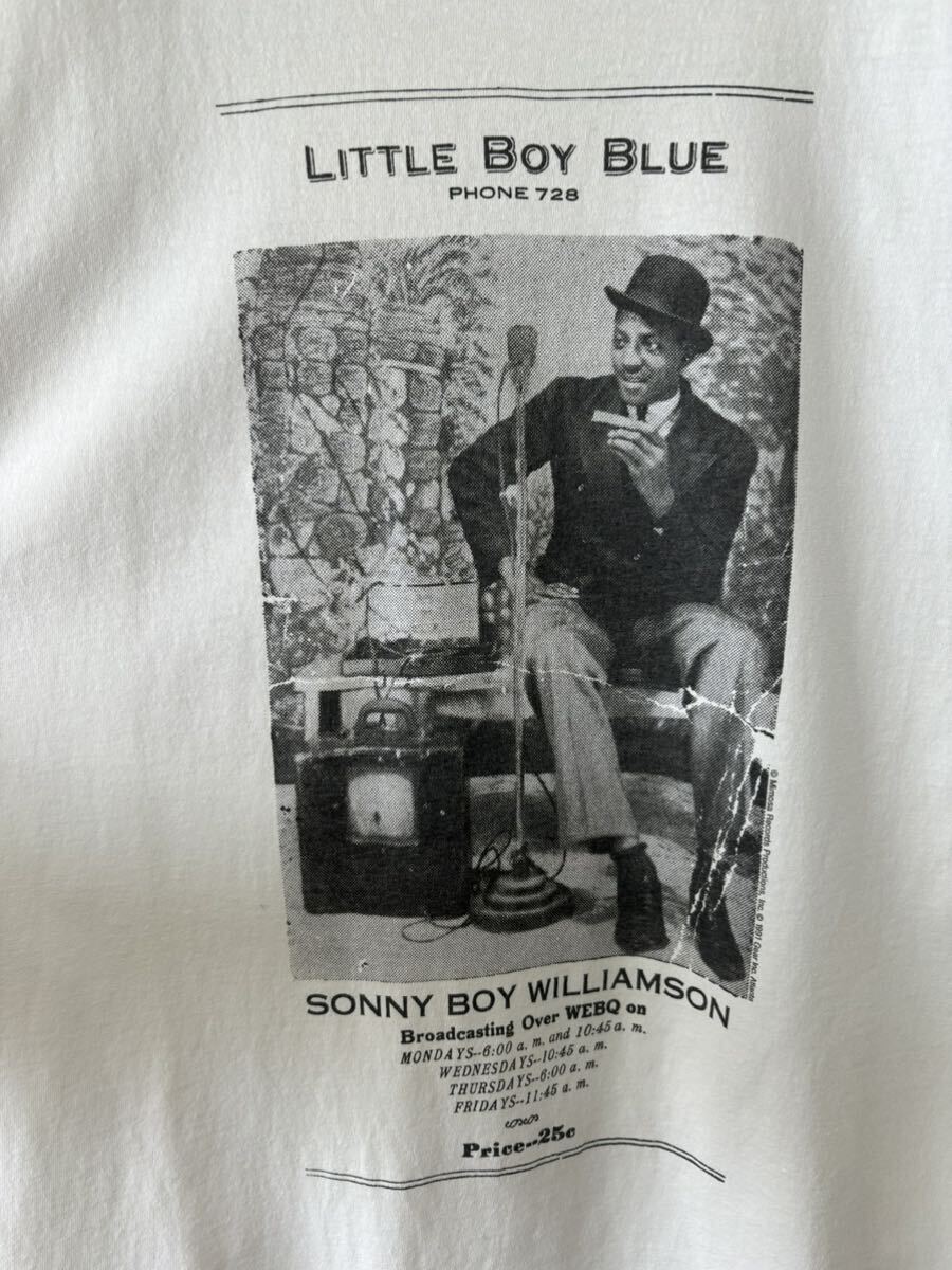 90's USA製 XL SONNY BOY WILLIAMSON サニーボーイ ビンテージ ブルース 音楽 プリント Tシャツ BLUES JAZZ ジャズ 野村訓市 LEAD BELLYの画像4