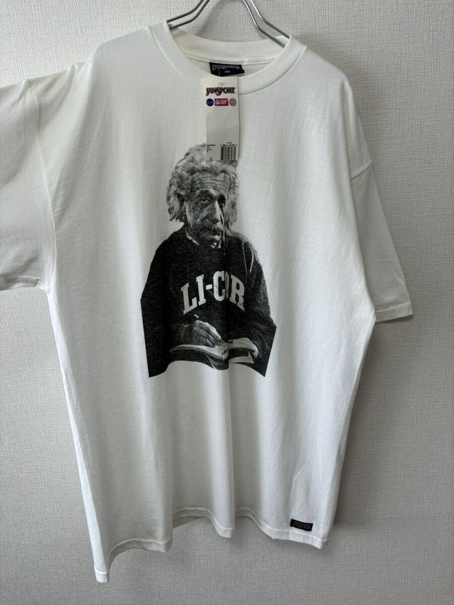 90's USA製 XL DEAD STOCK Albert Einstein デッドストック アインシュタイン ビンテージ 偉人 プリント Tシャツ Apple Google IBM maxellの画像5