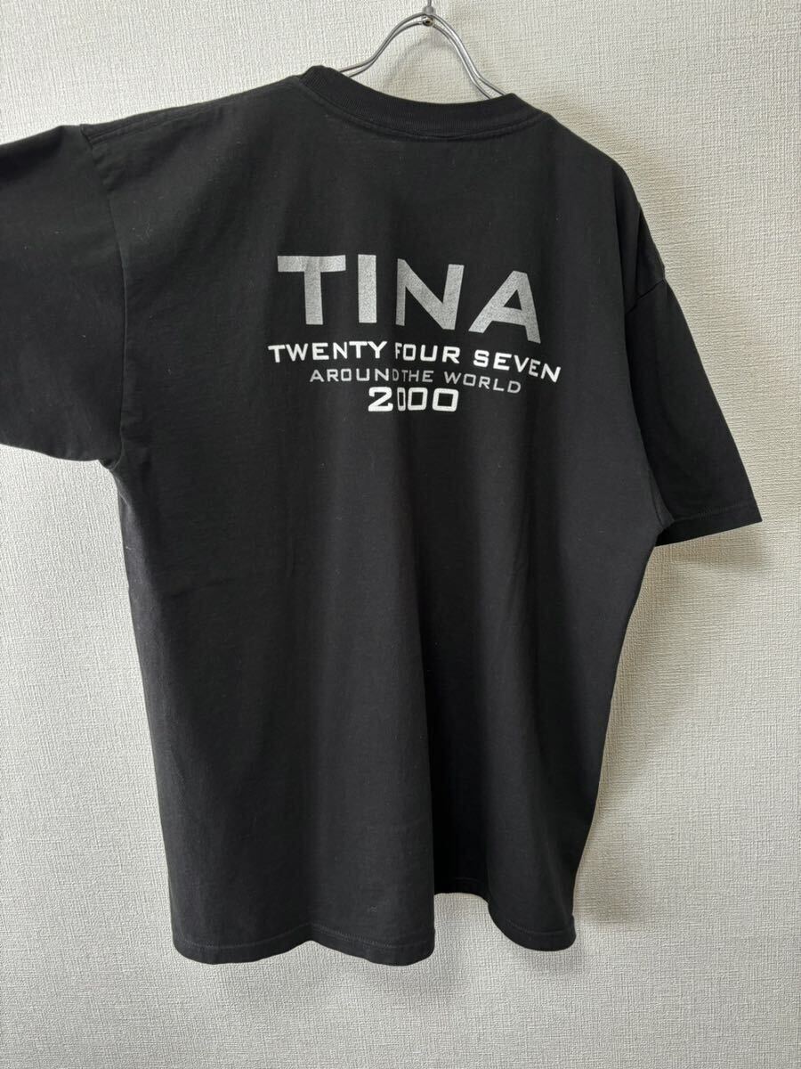 90's XL TINA TURNER VINTAGE TOUR TEE ティナターナー ビンテージ ライブ バンド Tシャツ 黒 sade jerry lorenzo bjork madonna USA製_画像6