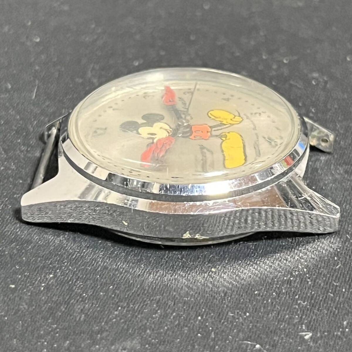 ミッキーマウス 手巻き メンズ腕時計 5000-7000 日本製 ヴィンテージ 動作品 希少