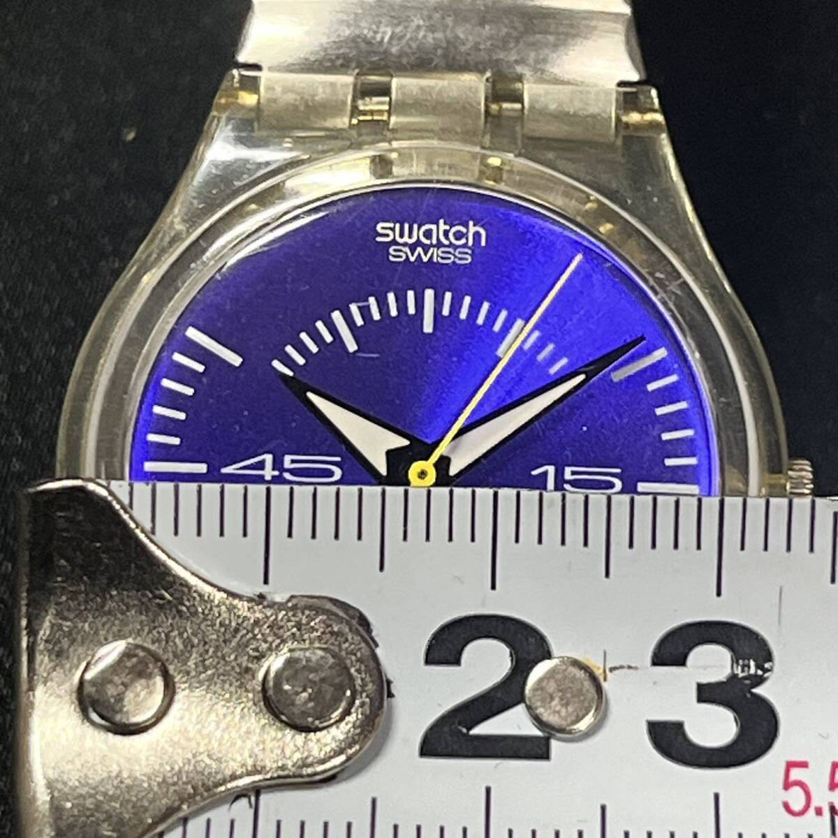 Swatch Swatch 9003 мужские наручные часы кварц Date голубой циферблат × каркас Швейцария производства 