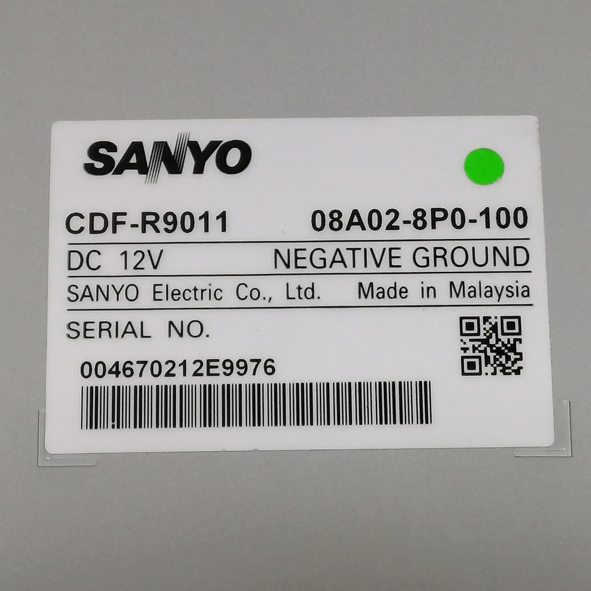 ●○ホンダ純正 Gathers CX-128C / SANYO 品番 CDF-R9011 / 1DIN CDデッキ○●の画像10