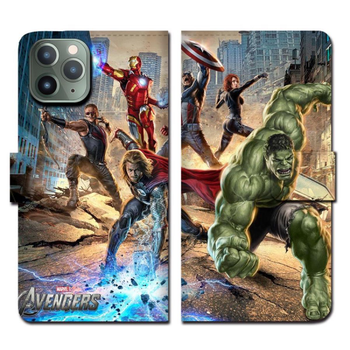 新品 全機種対応 iPhoneケース 手帳型 MARVEL MCU アベンジャーズ アイアンマン キャプテンアメリカ