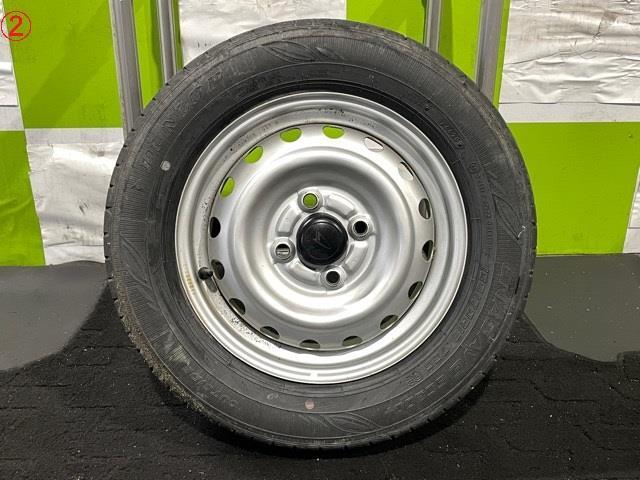 ミライース　5BA-LA350S　中古 スチールホイール(2)　タイヤ付　155/70R13　5部山_画像1