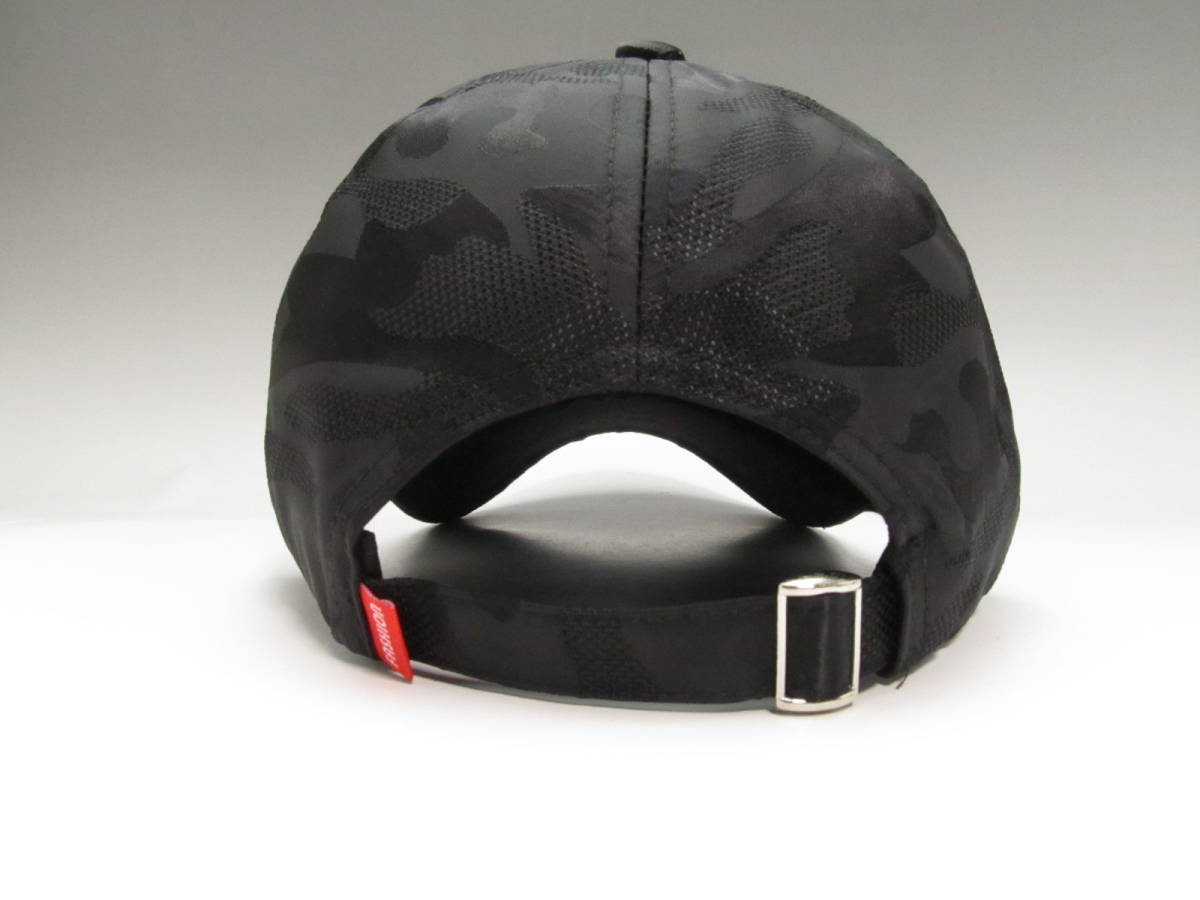新品 レインキャップ 防水 キャップ 帽子 /340/ ゴルフキャップ 野球帽 迷彩柄 一人キャンプ 黒の画像2