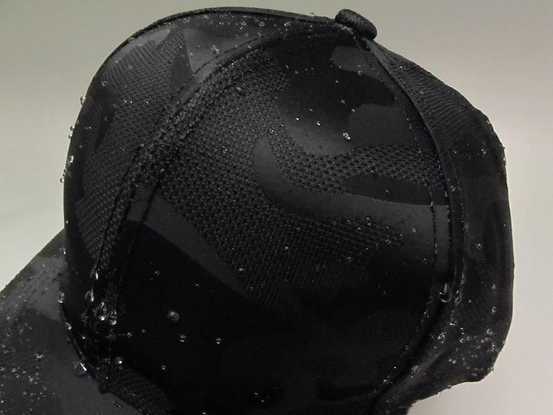 新品 レインキャップ 防水 キャップ 帽子 /340/ ゴルフキャップ 野球帽 迷彩柄 一人キャンプ 黒の画像6