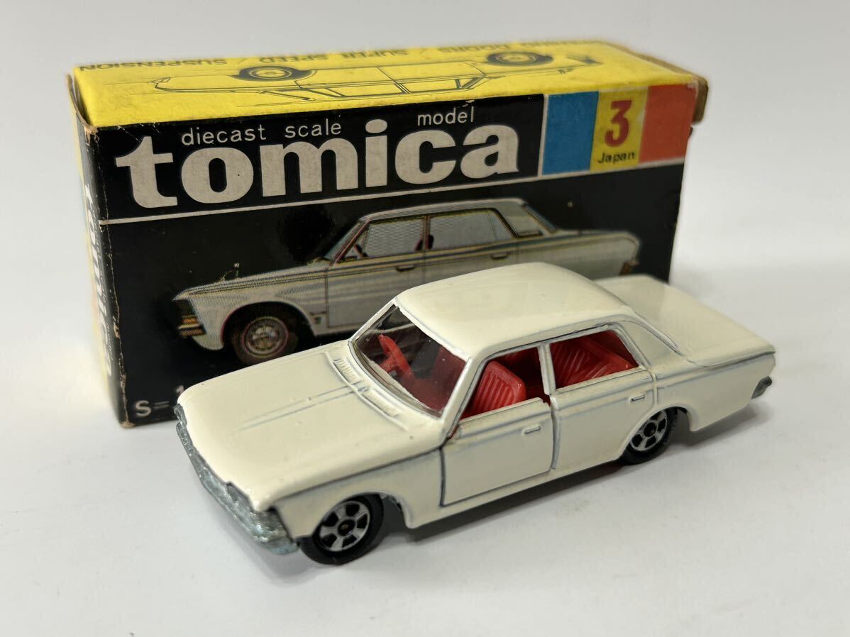  Tomica black box Crown super Deluxe No.3-1-1 1A wheel white color designation box made in Japan 