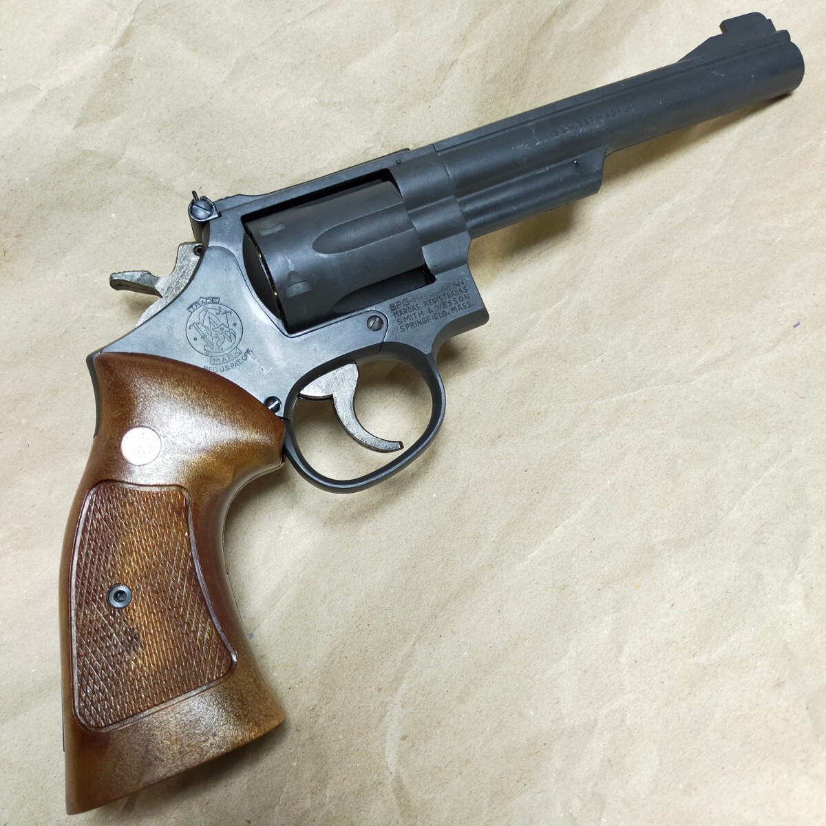 【未発火・ローダー付属】 HWS ハートフォード S&W M19 6インチモデル モデルガン_画像3