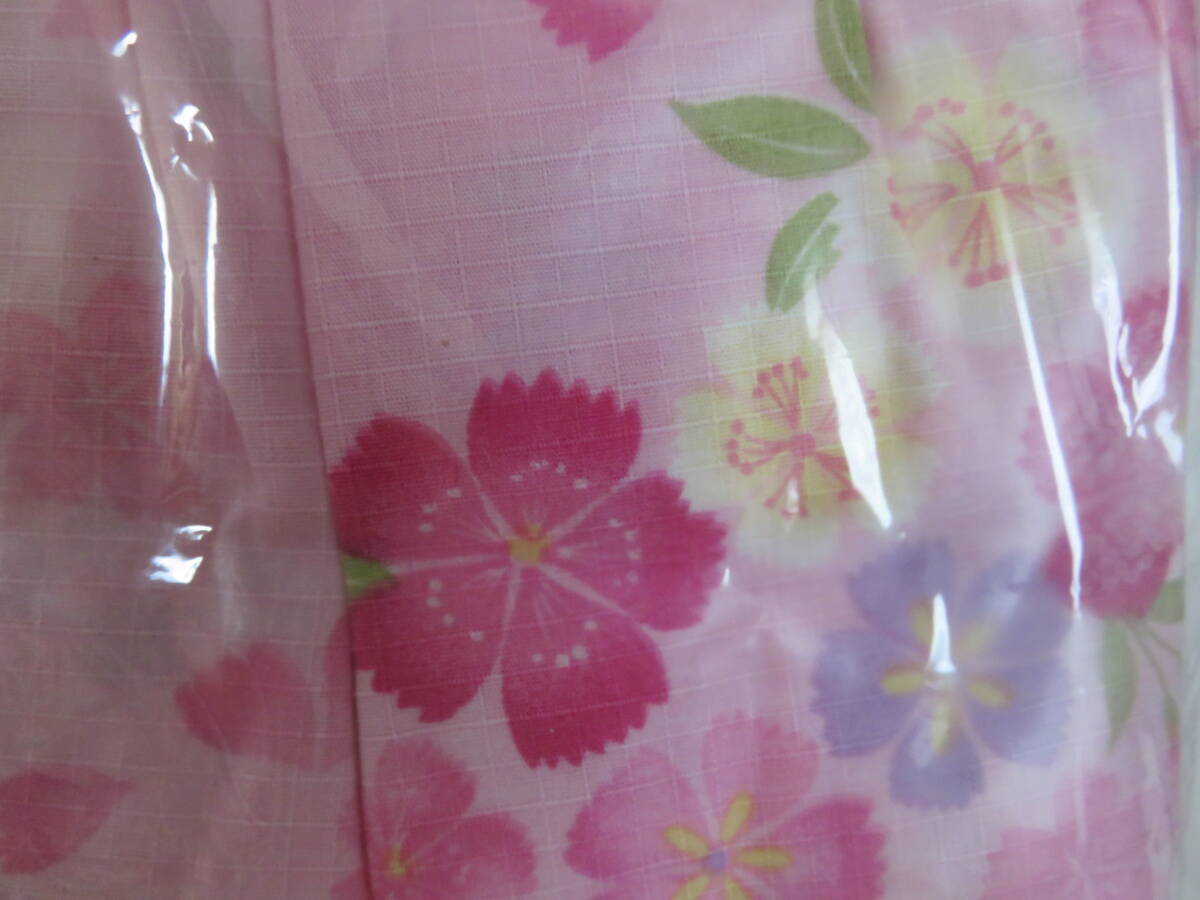 新品未使用 マザウェイズ ミニ浴衣ワンピースセット １３０ 花柄 ピンクの画像6