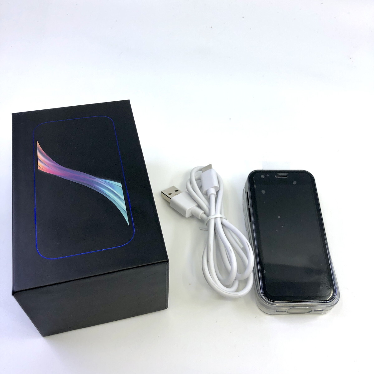 中古 SOYES XS12 ミニ4Gスマートフォン ブラック androidスマートフォン ミニスマホ(Y0421_10)の画像1