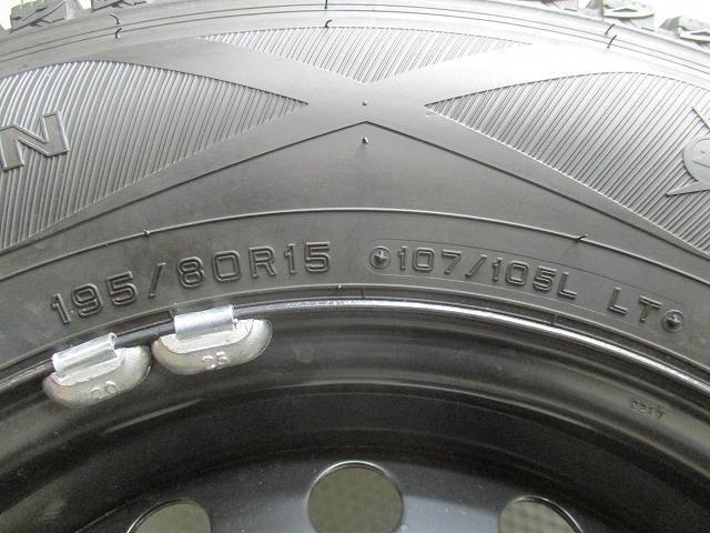 15インチ トヨタ ハイエース純正 195/80R15 107/105L 6J+35 139.7 中古スタッドレスアルミホイール【4本セット】 送料無料(SS15-4021）_画像9