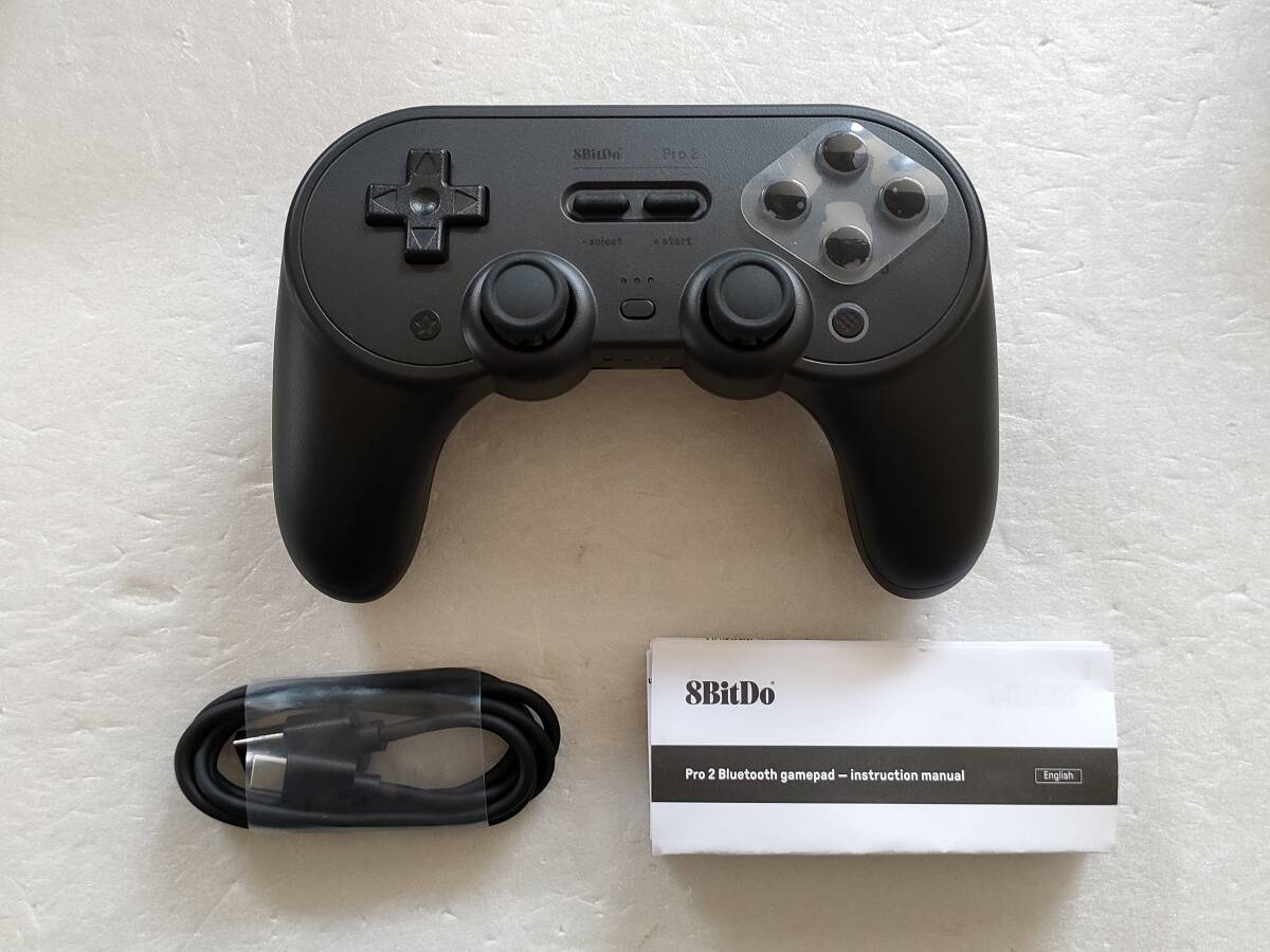 訳アリ品 8BitDo Pro 2 Bluetooth コントローラー ゲームパッド ブラックバージョン 美品 正規品_画像3