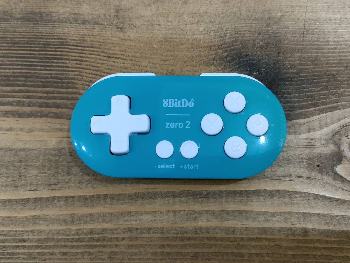 訳アリ品 8BitDo Zero 2 Bluetooth ワイヤレス コントローラー ターコイズ 正規品 美品の画像1