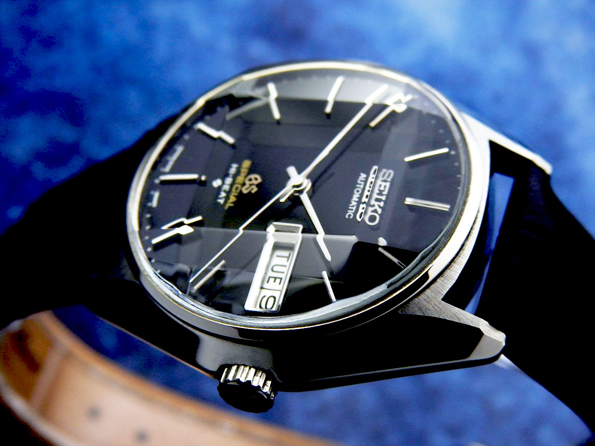 GRAND SEIKO SPECIAL グランド セイコー 6156-8000 Steel Black Dial Cut Glass メンズ 自動巻き( 美品、OH済み ) / 36mm_画像2