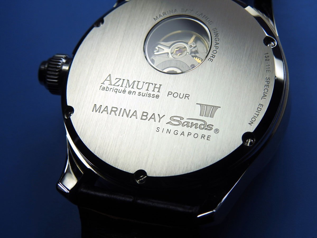 アジムート AZIMUTH Baccarat Marina Bay Sands Steel メンズ 自動巻き ( 未使用 / 保管品 ) / 42mm