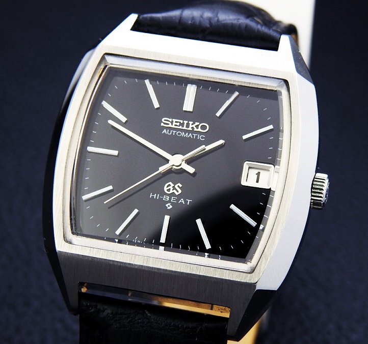 希少 SEIKO グランドセイコー ハイビート 56GS 5645-5010 Steel Black Dial メンズ 自動巻き(美品、OH済み ) / 35mmの画像1