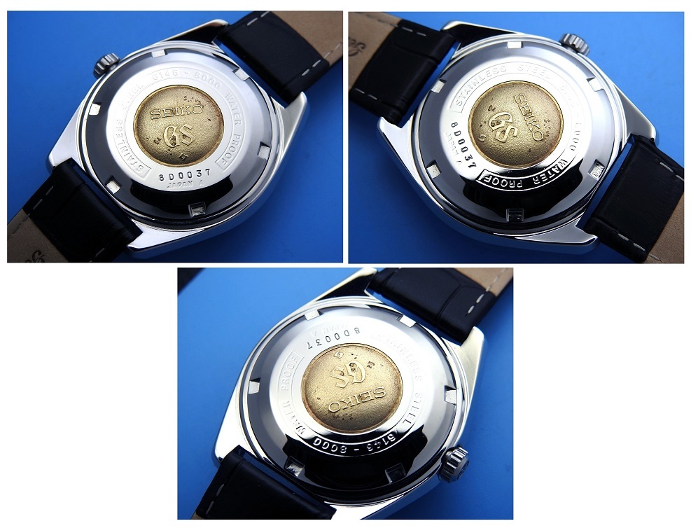 GRAND SEIKO Grand Seiko HI-BEAT 36000 6146-8000 Steel Black dial men's self-winding watch ( ultimate beautiful goods,OH ending ) / 36mm
