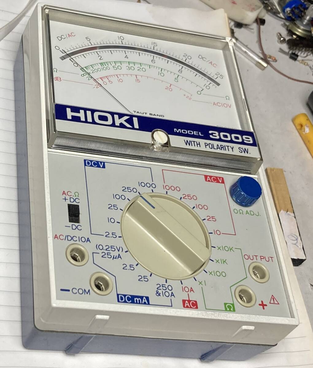 HOKI 3009 テスター 電圧誤差あり要修理品 回路図ありの画像1