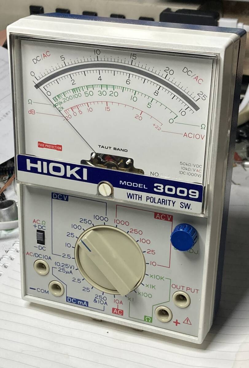 HOKI 3009 テスター 電圧誤差あり要修理品 回路図ありの画像2