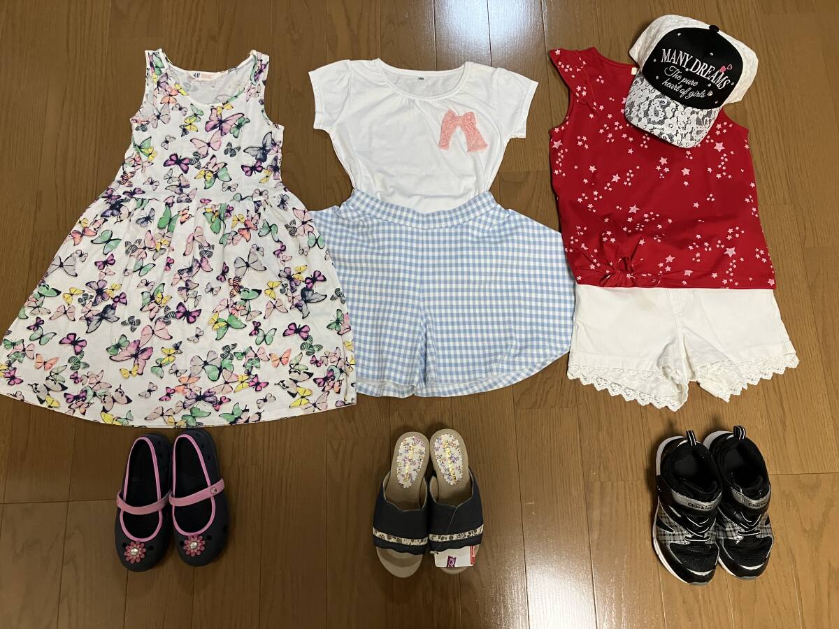 女の子かわいらしい　130夏物　50着以上　組曲　マザウェイズ　ジェニー　レピピ　他ブランド多数　水着　リュック　シューズ