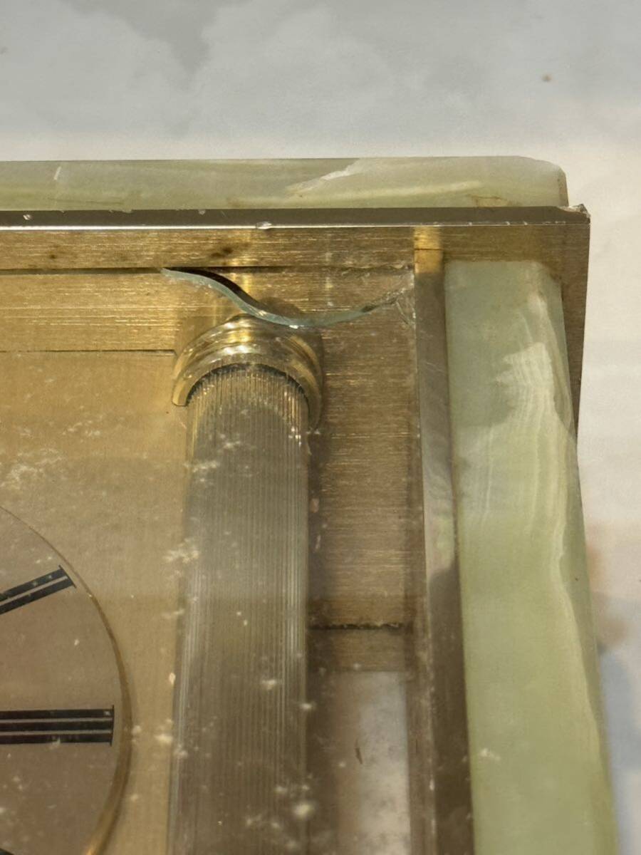 セイコー SEIKO クォーツ 大理石 Westminster-Whittington GZ703M 置時計 アンティーク ジャンク品の画像8