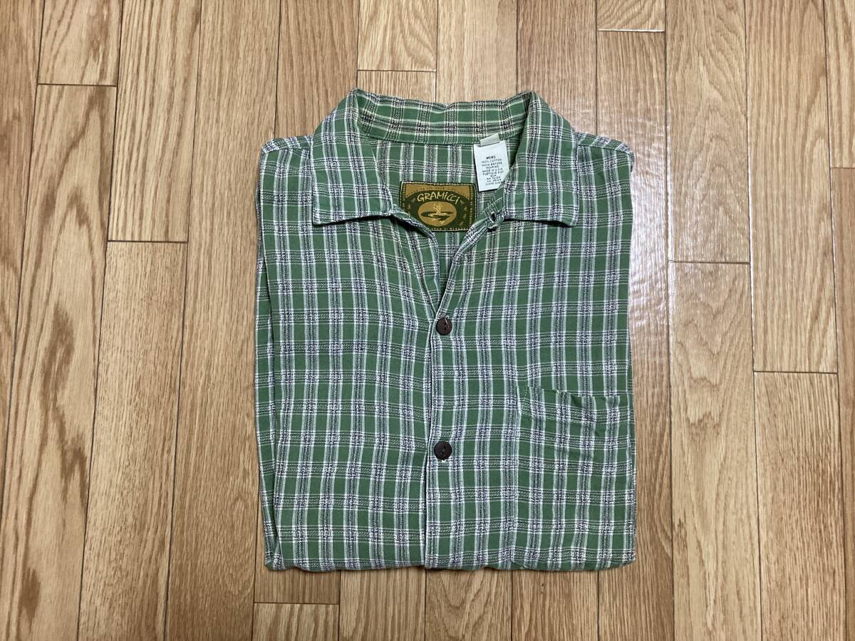 90s gramicci short sleeve shirt made in usa M 90年代 グラミチ グラミッチ 半袖シャツ アメリカ製_画像4