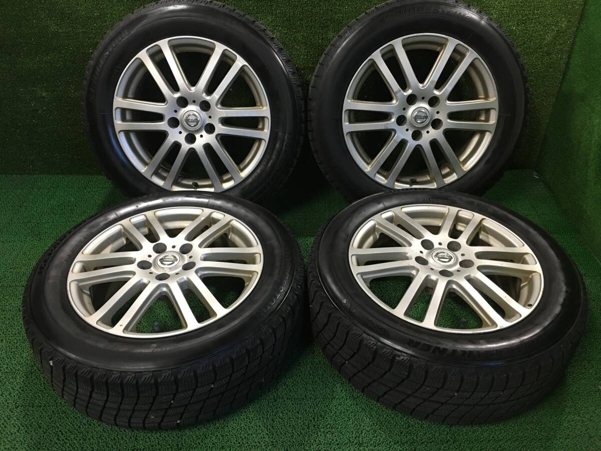 SUV等に!! 日産純正AW 17x7J PCD114.3 BS ICEPARTNER 215/60R17 冬タイヤ 売切!!_TJK0416-3