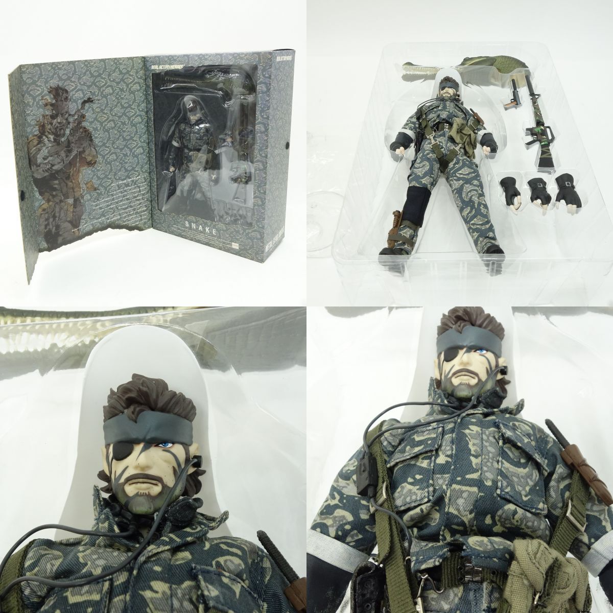 065 メディコムトイ リアルアクションヒーローズ RAH No.228 メタルギアソリッド3 スネーク SNAKE CAMOUFLAGE Ver. フィギュア ※現状品の画像2