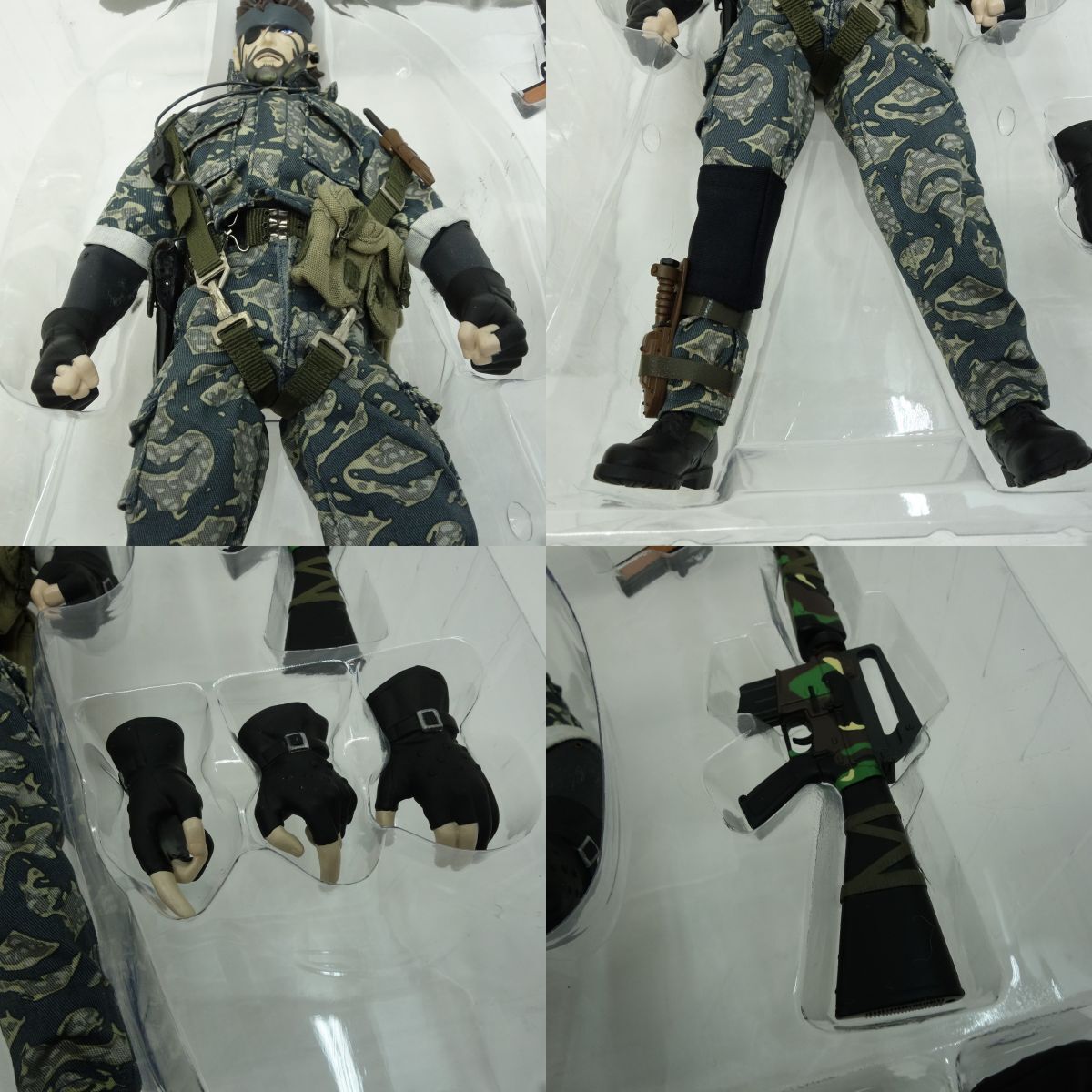 065 メディコムトイ リアルアクションヒーローズ RAH No.228 メタルギアソリッド3 スネーク SNAKE CAMOUFLAGE Ver. フィギュア ※現状品の画像3