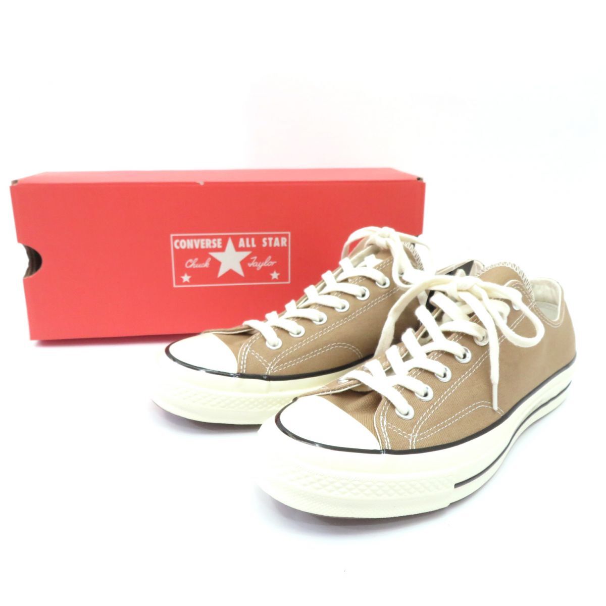 154s【未使用】CONVERSE コンバース CHUCK TAYLOR ALL STAR CT70 OX チャックテイラー オールスター 161504C US9/27.5cm 箱有の画像1