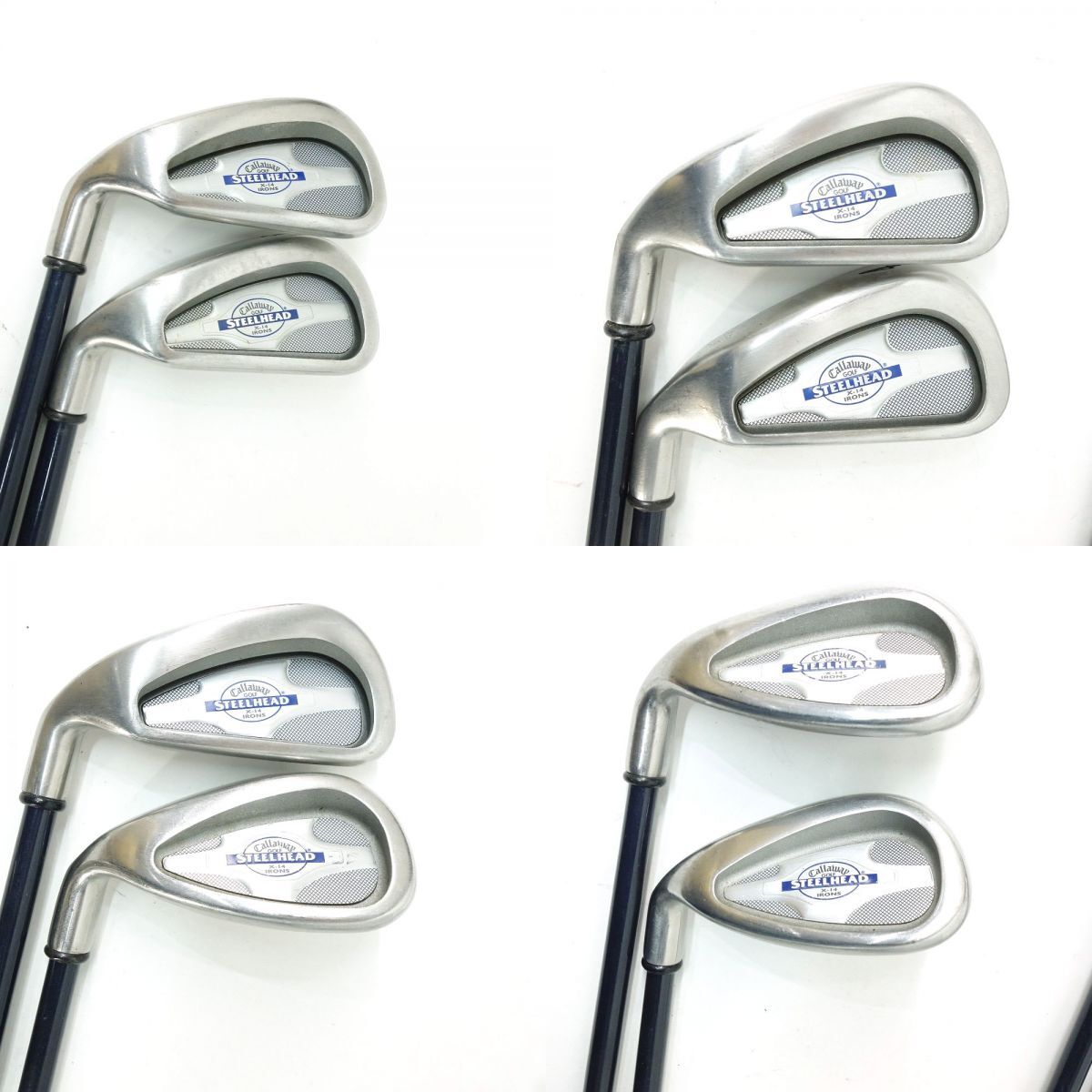 116 Callaway/キャロウェイ steel head X-14 アイアン 3〜9、P、S、A 10本セット ゴルフクラブ ※中古の画像8