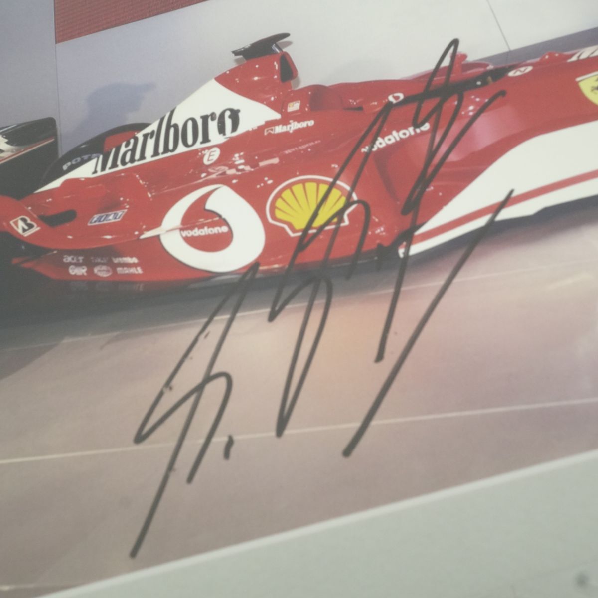 107 F1 レーシングドライバー Michael Schumacher ミハエル・シューマッハ 額付き写真 ※中古の画像5