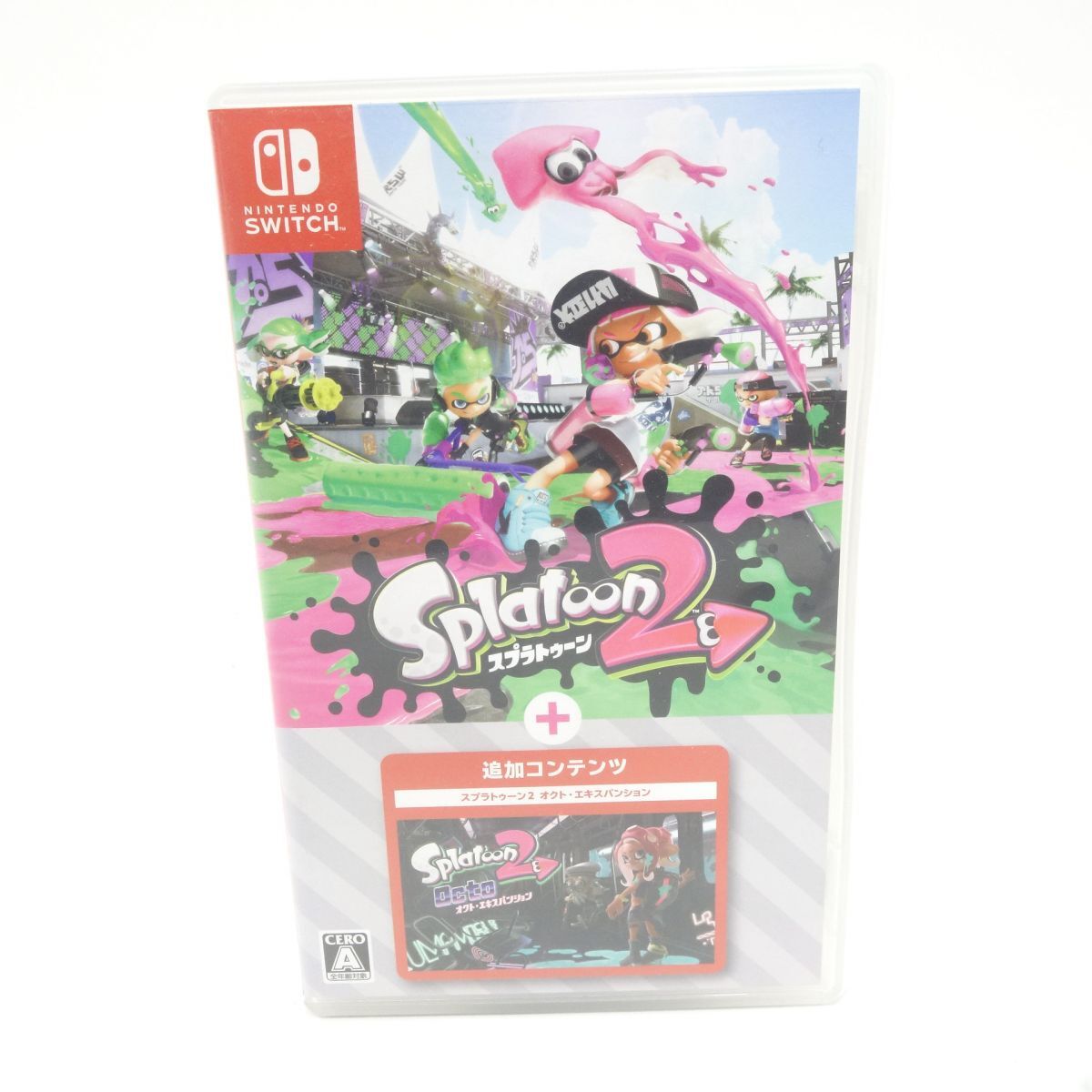 047s Nintendo Switchソフト スプラトゥーン2 + オクト・エキスパンション ※中古_画像1