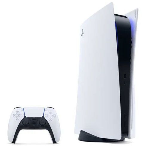 SONY プレイステーション5 PlayStation 5 (CFI-1000A01) ディスクドライブ搭載 PS5本体 ※HDMIケーブル社外 USBケーブル・ネジ欠品 /中古_画像2