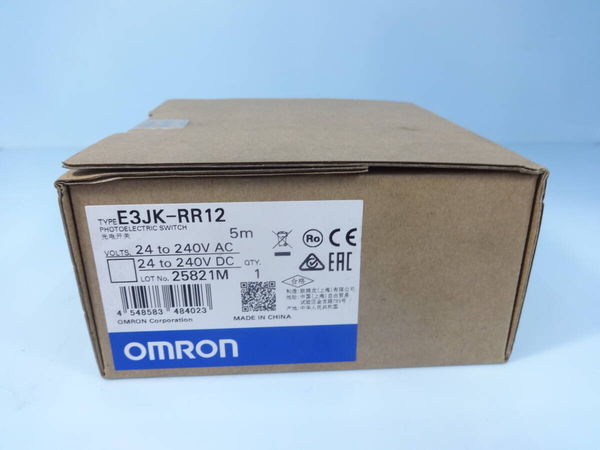 OMRON 光電センサ ACDC電源フリータイプ E3JK-RR12 5M（中古未使用品）管理番号：RH-1168_画像1