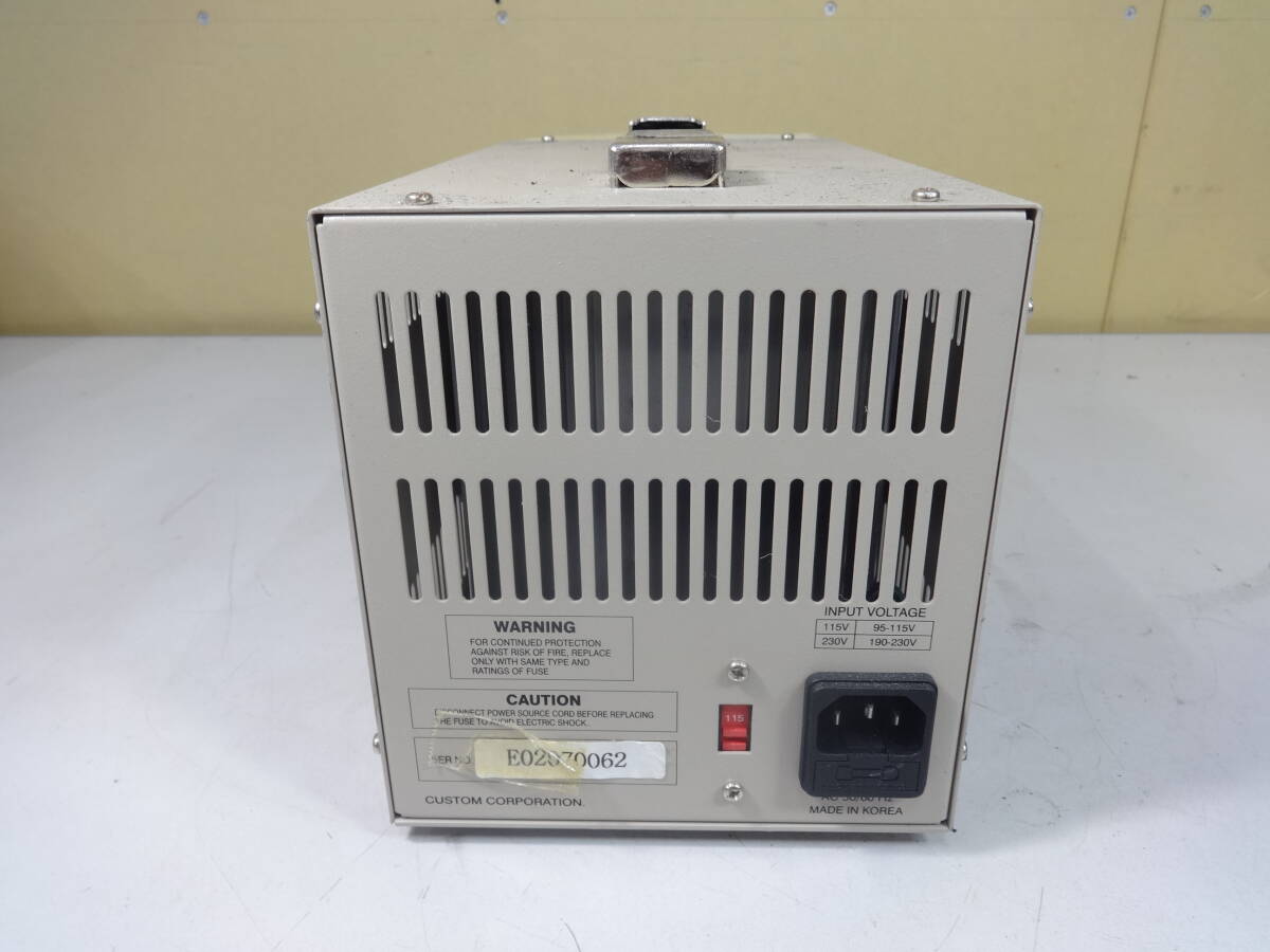 CUSTOM DC POWER SUPPLY CPS-1850X 直流安定化電源 (ジャング品） 管理番号：RH-1243_画像4