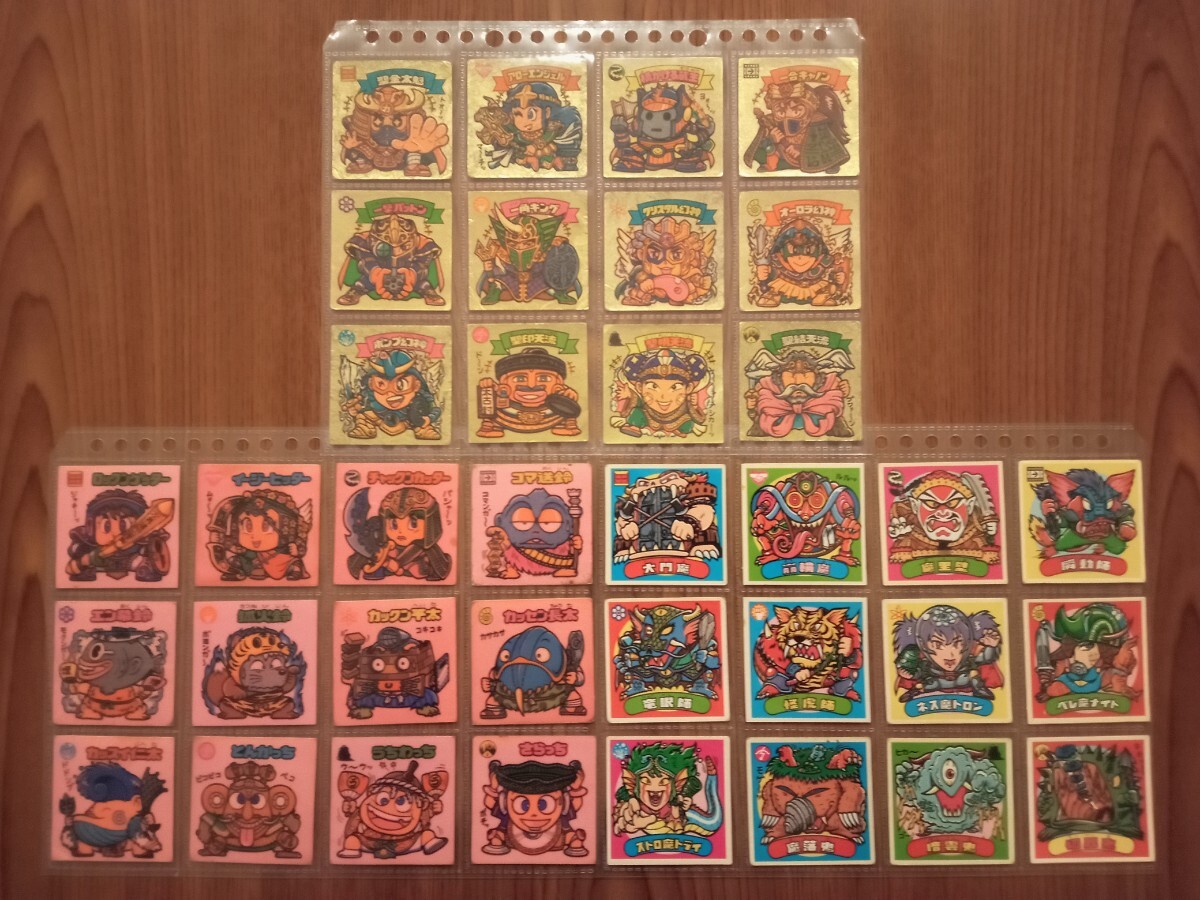  Old Bikkuriman seal 11....36 sheets full comp summarize set angel, amulet, demon 