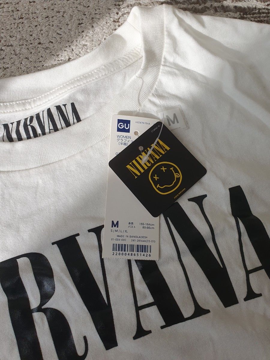 GU × NIRVANA ニルバーナ Tシャツ レディース