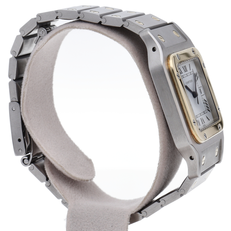  Cartier солнечный tosgarube часы LM автоматический 81036288 K18YG/SS мужской часы белый с отделкой 