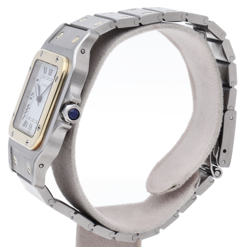  Cartier солнечный tosgarube часы LM автоматический 81036288 K18YG/SS мужской часы белый с отделкой 