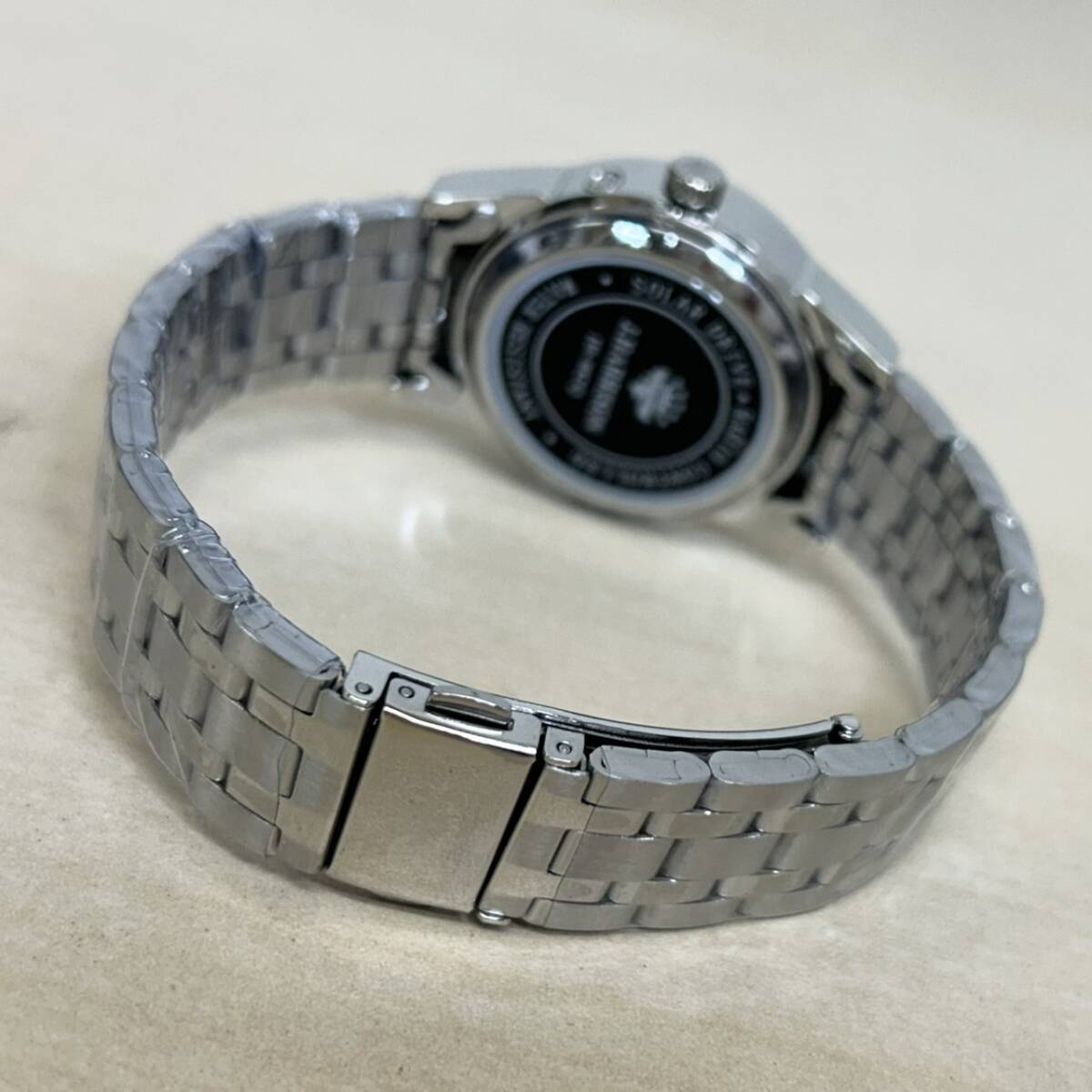 【B-5】1円 新品 J.HARRISON / ジョン・ハリソン 腕時計 天然ダイヤモンド4石 ソーラー電波時計 カットガラス レディース 腕時計 の画像5