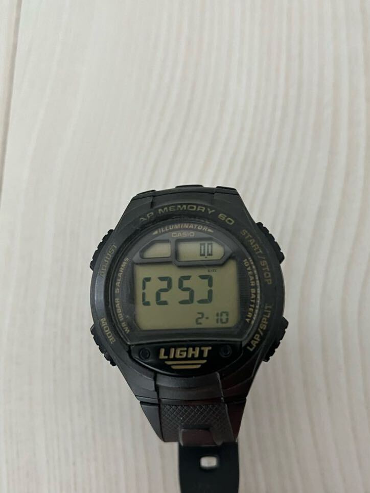 ★作動品★CASIO W-734J-9AJF スポーツギア カシオ★現状品★_画像1