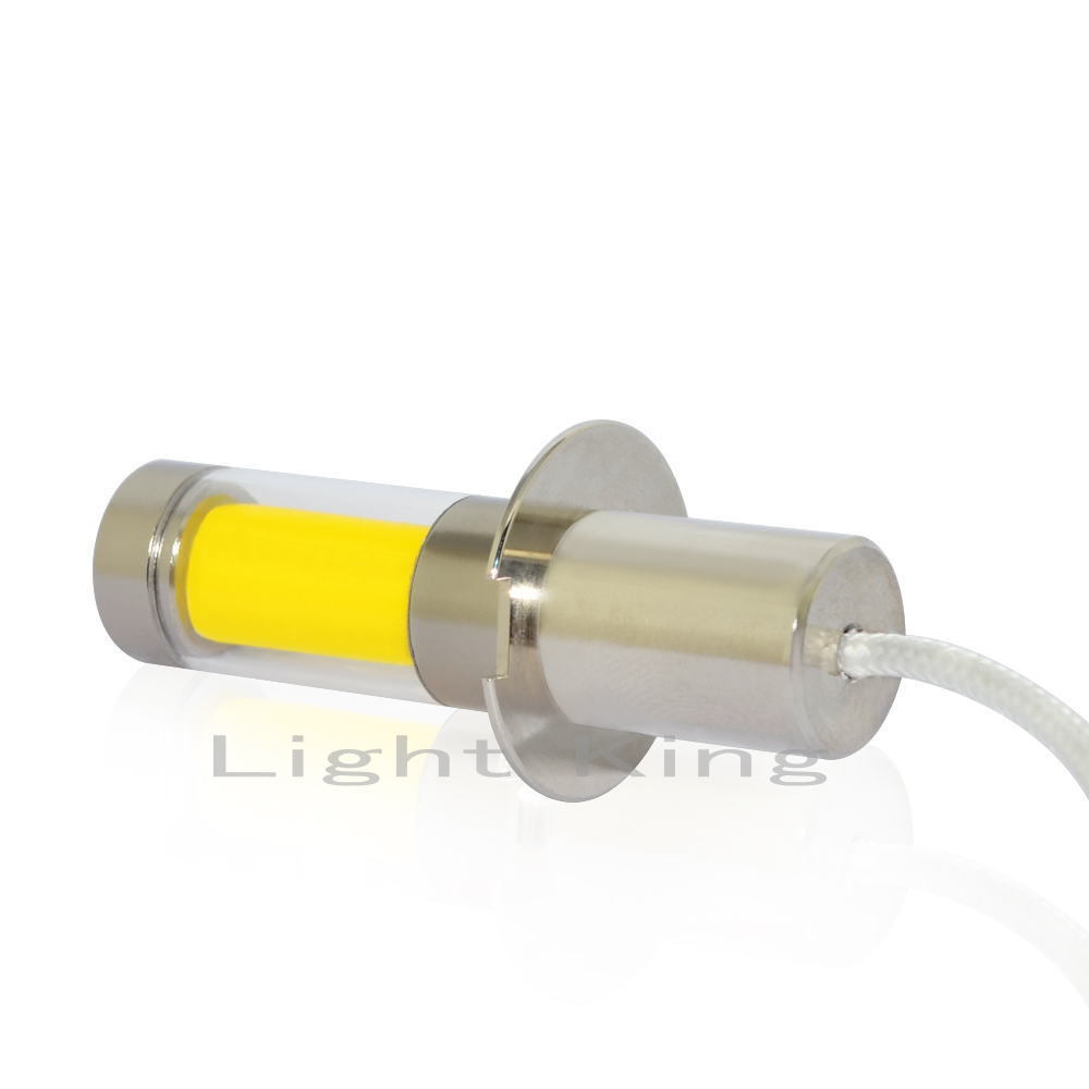 最新 H3 LED フォグランプ 12V-24V 黄色 イエロー 33.5ｍｍ 100W級 ショートバルブ_画像5