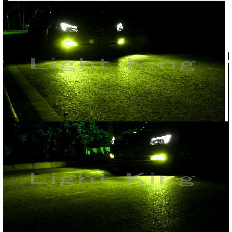 超爆光 20000LM LED ファン付 フォグランプ 80W x 2灯セット H8/H11/H16 ライムグリーン 緑 USA CREE製 20 200系 クラウン_画像3